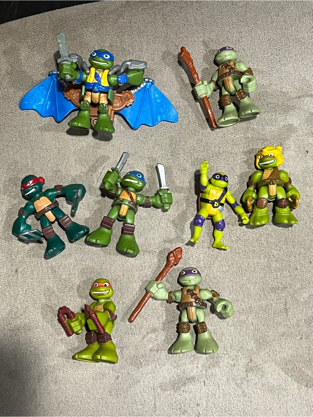 Teenage Mutant Ninja Turtles TMNT heroes in a half shell Figures imaginext lot